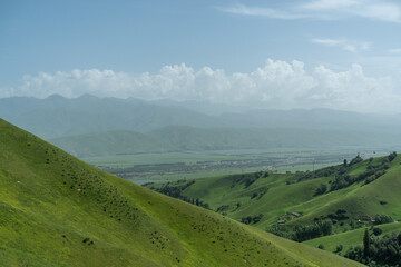 Obraz premium Bortala Sailimu Lake Scenic Area, Xinjiang Uygur Autonomous Region, China