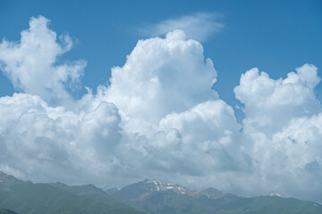 Fototapeta premium Bortala Sailimu Lake Scenic Area, Xinjiang Uygur Autonomous Region, China