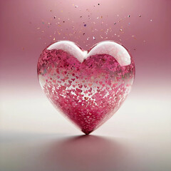 Fototapeta premium Highly Detailed 3D Render Heart Illustration