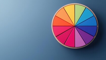 Obraz premium marketing research competition statistics. Conceptual glowing pie chart representing competitors' market share, market research, business intelligence