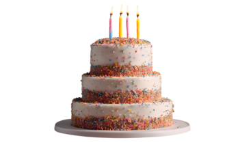 food blue copy nobody tiered sprinkles frosted studio space decorated frosting candle baking baked shot sweet homemade party sprinkle horizontal dessert celebration cake background birthday