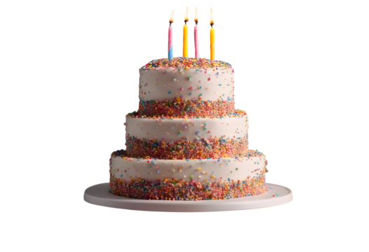 food blue copy nobody tiered sprinkles frosted studio space decorated frosting candle baking baked shot sweet homemade party sprinkle horizontal dessert celebration cake background birthday