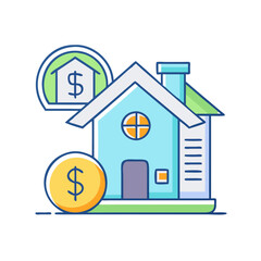 mortgage icon, mortgage vector illustration-simple illustration of mortgage. perfect for mortgage logos and icons