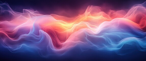 Abstract Blue Pink Black Gradient Background with Glowing Texture and Noise Effects for Wallpaper Design