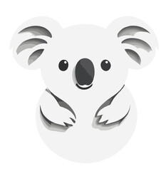 Koala Vector Art Animal Modern Urban Graphic Illustration