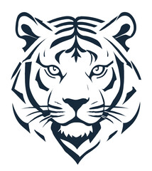 Fototapeta premium Tiger Vector Art Animal Modern Urban Graphic Illustration