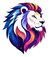 Obraz premium Lion Vector Art Animal Modern Urban Graphic Illustration