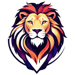 Obraz premium Lion Vector Art Animal Modern Urban Graphic Illustration