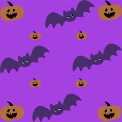halloween seamless pattern