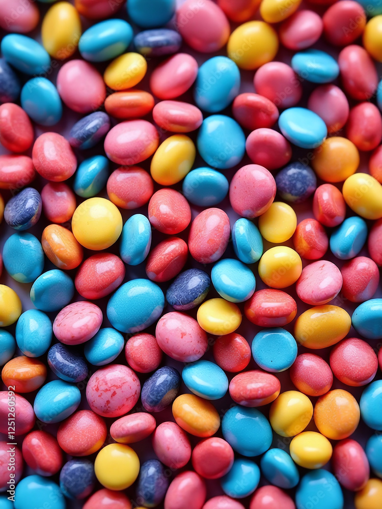 Poster Colorful Small Stones Create A Visually Appealing Top View Background Image Suitable For Use On Cellphone Or Mobile Phone Screens. 00002