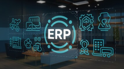 Obraz premium ERP System: Streamlining Business Operations