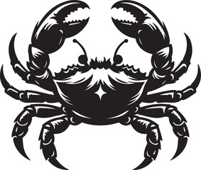 vector illustration of a crab