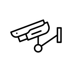 CCTV line icon, video surveillance made linear style, sign camera for use logo and other design.