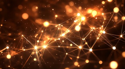 Obraz premium Abstract network glow