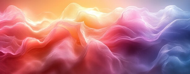 Obraz premium Abstract Glowing Gradient Background in Dark Blue and Red Grainy Texture with Vibrant Colors and Smooth Waves for Graphic Design