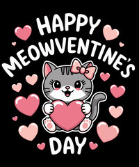 happy meowentine's day valentines day