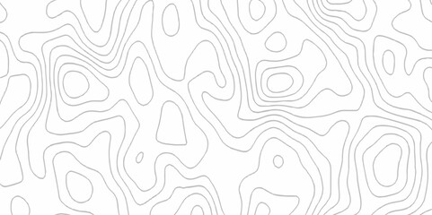 Fototapeta premium White topography topology vector white background fresh contour map texture. white seamless pattern Abstract background with a wave Topography and geography map grid abstract backdrop.