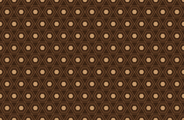 Seamless abstract ikat pattern with the image of floral ornament.
