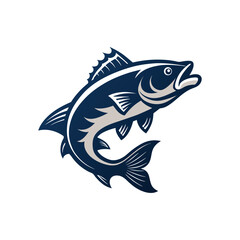 fish logo icons vector on a white background