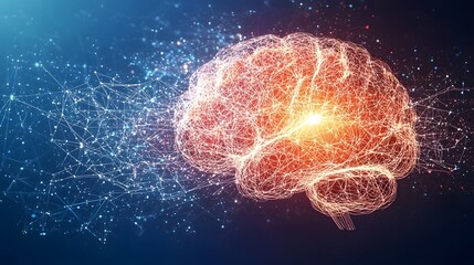 Pulsating Neural Network Structure with Dynamic Light Effects Visualizing the complex interconnectivity and energy flow of the brain s neural pathways