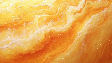 Abstract orange liquid swirls texture background