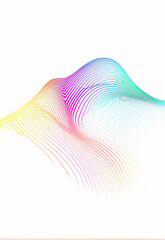 Abstract Creative Color Gradient Line Pattern Elements