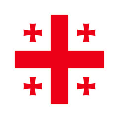 Georgia flag rounded square icon