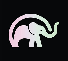 Fototapeta premium Elephant logo 2 vector. Art & Illustration