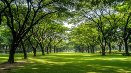 Obraz premium pollution free and clean air at tree area