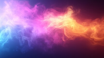 Colorful smoke swirls, abstract background, design element