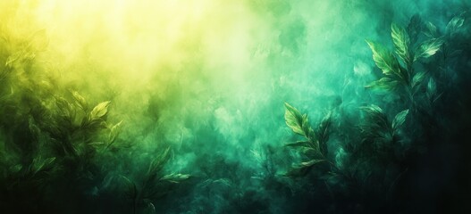 Fototapeta premium Gradient Abstract Background Light Green Deep Blue Texture Minimalist Design