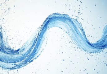Abstract Blue Swirl Swoosh Background Ripple Flow Dynamic Transition Motion Animation