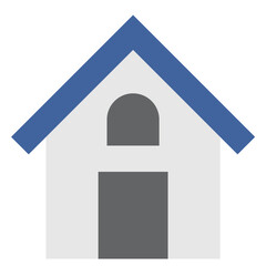 シンプルな白い壁の家