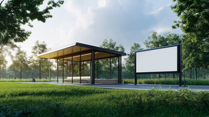 billboard in the park,frame mockup