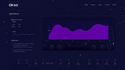 A logistics and supply chain dashboard image featuring detailed data visualization and analysis.