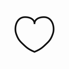 Heart love favorite icon vector sign