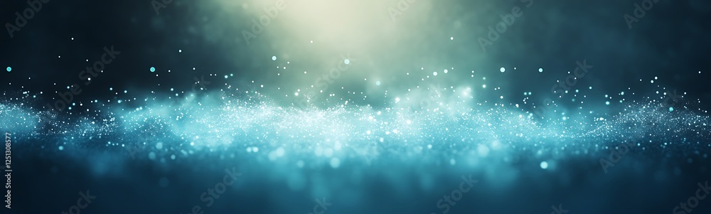 Poster a digital marketing success graph featuring glowing elements and a sleek design.
