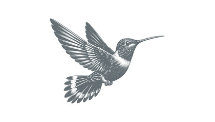 Obraz premium hummingbird vector | bird vector | hummingbird illustration | hummingbird silhouette | hummingbird tattoo | hummingbird engraving | hummingbird drawing