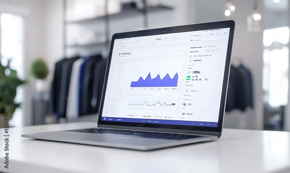 Aufkleber dynamic e-commerce analytics dashboard showcasing tracking metrics and insights for business growth.