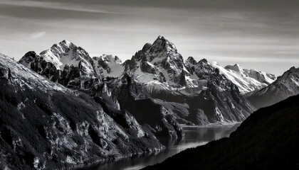 Timeless Monochrome Mountain Majesty