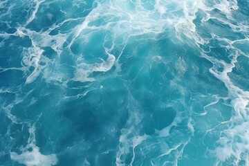 Obraz premium Stunning Close-Up of Turquoise Ocean Water with Rippling Waves and Beautiful Textures for Nature Lovers and Travel Enthusiasts