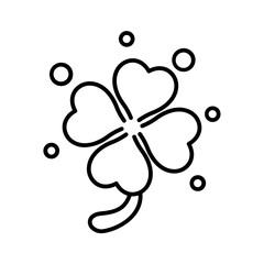 Cute clover leaf illustration