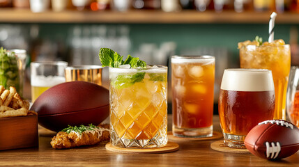 Refreshing drinks & snacks perfect for game day!  Enjoy the thrill of the match with friends.