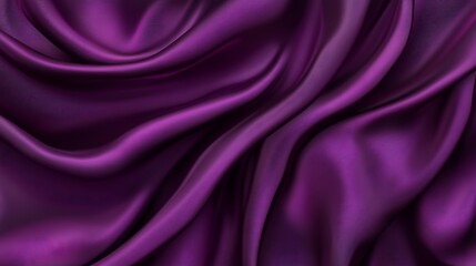 Purple silk fabric folds