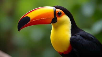 Naklejka premium The Majestic Toucan: A Vibrant Symbol of the Rainforest