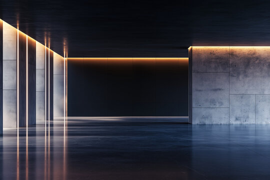 architectural dark backdrop
