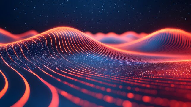 Glowing digital lines highlighting the unique iris pattern during biometric recognition and identification process  Futuristic intelligence and aesthetic background - Powered by Adobe