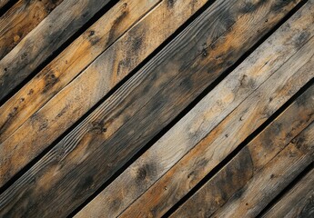 Obraz premium A wooden floor with a brown and black color scheme