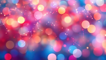 A colorful background with many small circles
