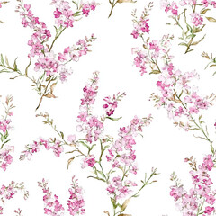 Fototapeta premium seamless watercolor floral abstract colorful wallpaper